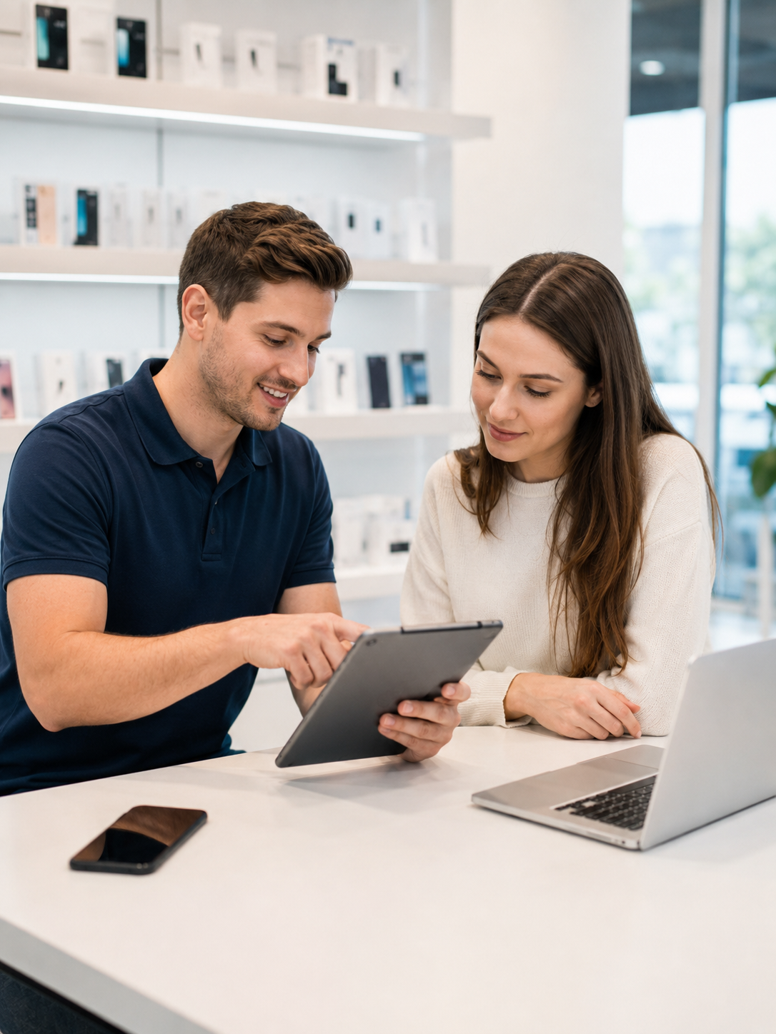 Customer selling a used device to Prime Mobile